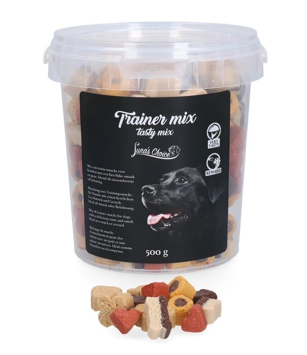 Luna's Choice Luna’s Choice Trainer Mix Tasty Mix – Halbfeuchte Trainingssnacks für Hunde – 500g