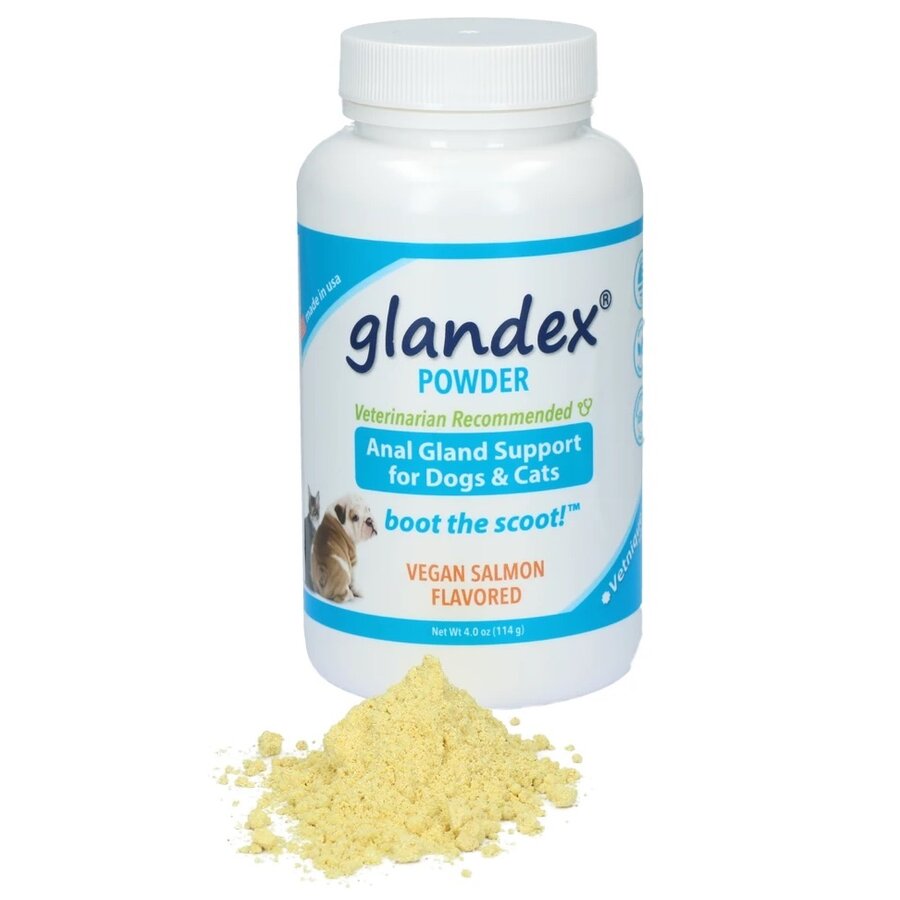 Glandex Polvo Salmón 114g – favorece la digestión y vaciado natural de glándulas anales en perros y gatos-1
