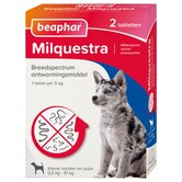 Milquestra Ontwormingstabletten voor Pups en Kleine Honden 0,5-10 kg - 2 Tabletten