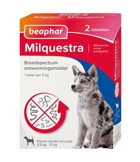 Milquestra Pup/Kleine Hond 0,5-10kg  - 2 Tabletten