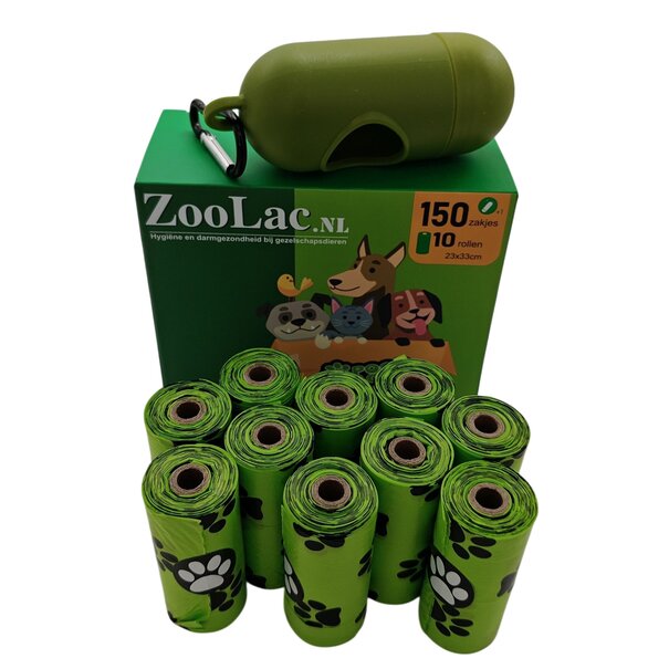 Biosecurity Zoolac Dog Poop Bags with Dispenser – Eco-Friendly & Leak-Proof