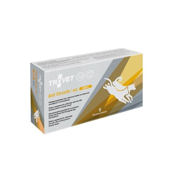 Trovet Trovet Anti Struvite – Hypoallergenes Nahrungsergänzungsmittel für erwachsene Hunde und Katzen zur Vorbeugung und Behandlung von Struvitsteinbildung