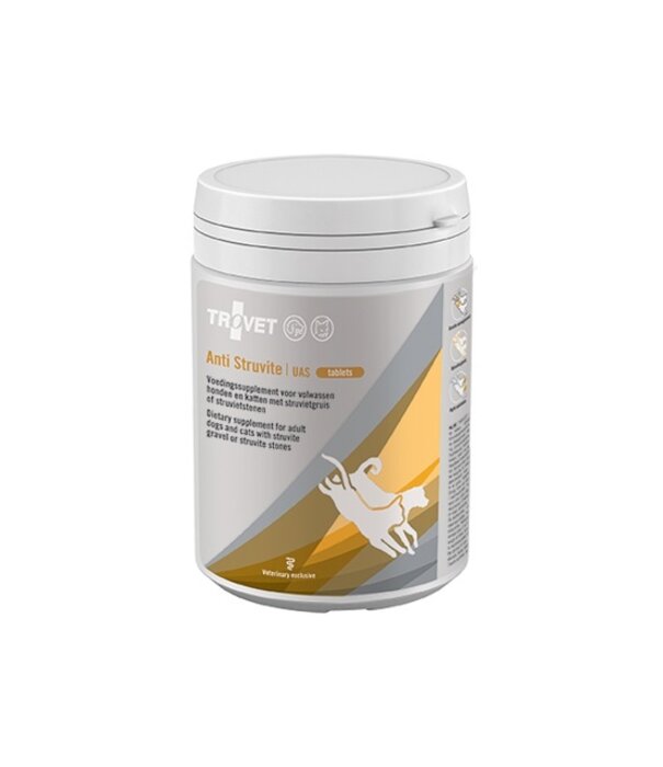 Trovet Trovet Anti Struvite – Hypoallergeen voedingssupplement voor volwassen honden en katten ter preventie en behandeling van struvietgruis en struvietstenen