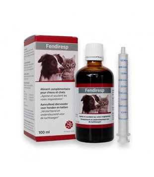 Fendiresp Jarabe para la tos  100ml– apoyo natural respiratorio para perros y gatos