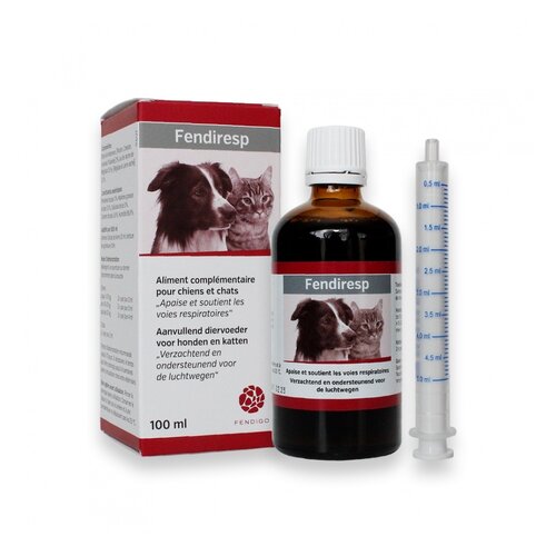 Fendiresp Jarabe para la tos  100ml– apoyo natural respiratorio para perros y gatos 