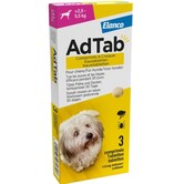 AdTab Kauwtabletten - 2,5–5,5 kg - 112,5 mg voor Honden  – 3 Stuks