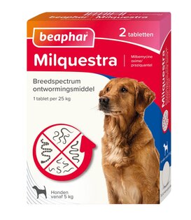 Milquestra comprimidos antiparasitarios para perros de más de 5 kg – 2 comprimidos