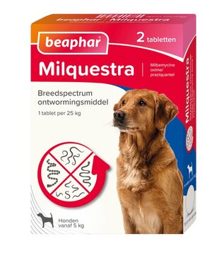 Milquestra comprimidos antiparasitarios para perros de más de 5 kg – 2 comprimidos