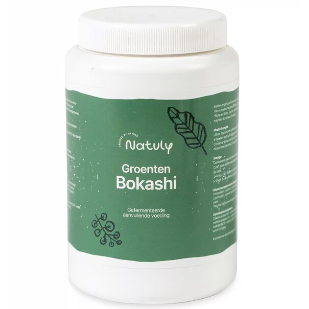 Bio-Ron Natuly  Bio Gemüse Bokashi – Fermentiertes biologisches Futter für Hunde, Katzen und Frettchen