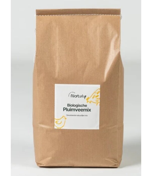 Natuly Natuly Mezcla Biológica para Aves – Granos y Semillas Naturales para Gallinas y Aves de Corral – Alimentación Saludable y Natural