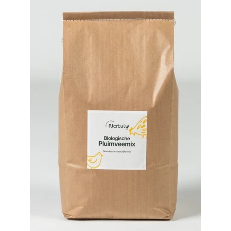 Natuly Biologische Pluimveemix – 100% Natuurlijke Granen en Zaden voor Kippen en Pluimvee – Gezonde Voeding voor Vrije Uitloopvogels-1