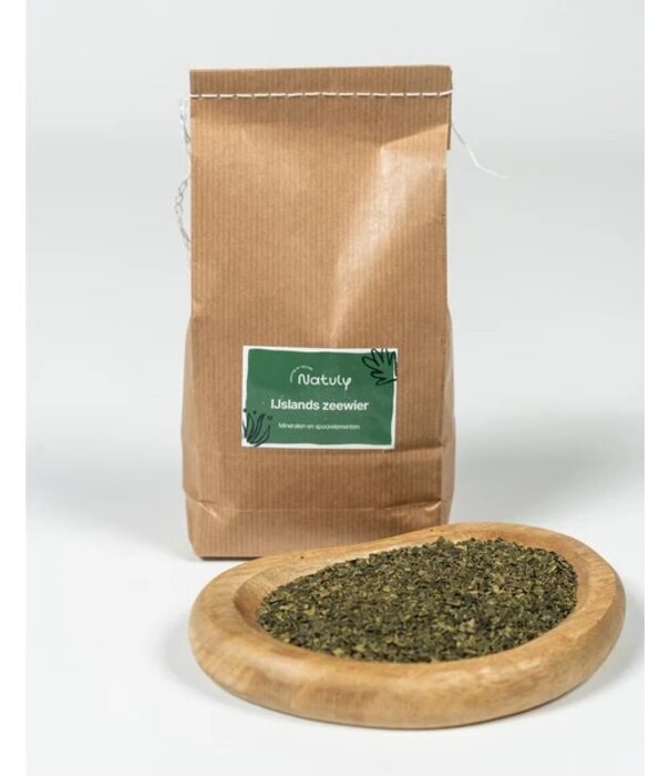 Natuly IJslands Zeewier (Ascophyllum nodosum) – Rijk aan Natuurlijke Mineralen en Sporenelementen voor Paarden, Honden en Andere Dieren