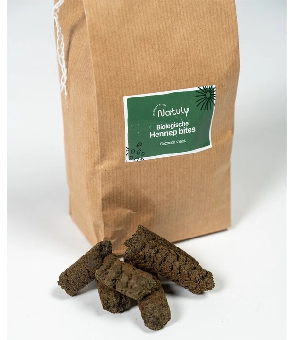 Natuly Organic Hemp Bites – 100% Natural, Nutritious and Tasty for Horses, Dogs, Cats and Small Livestock