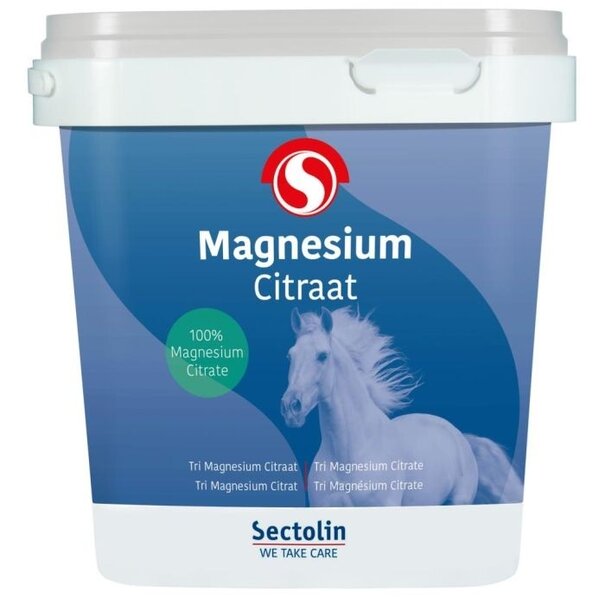 Sectolin Sectolin Citrate de Magnésium 500 g – Soutient la détente musculaire, le système nerveux et réduit le stress chez les chevaux et poneys