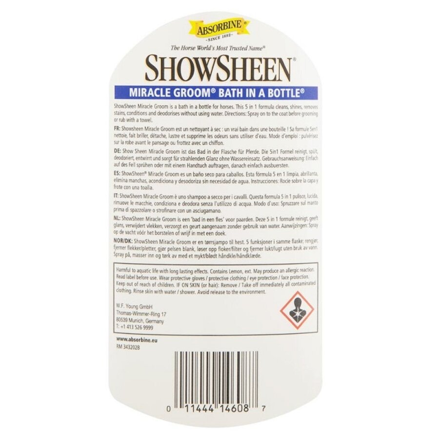 Absorbine 5-en-1 Miracle Groom 946 ml – Limpia, desenreda, acondiciona y da brillo-2