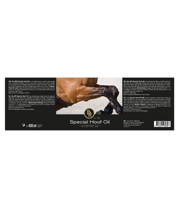 BR BR Special Hoof Oil 400 ml – Huile végétale pour un soin complet des sabots