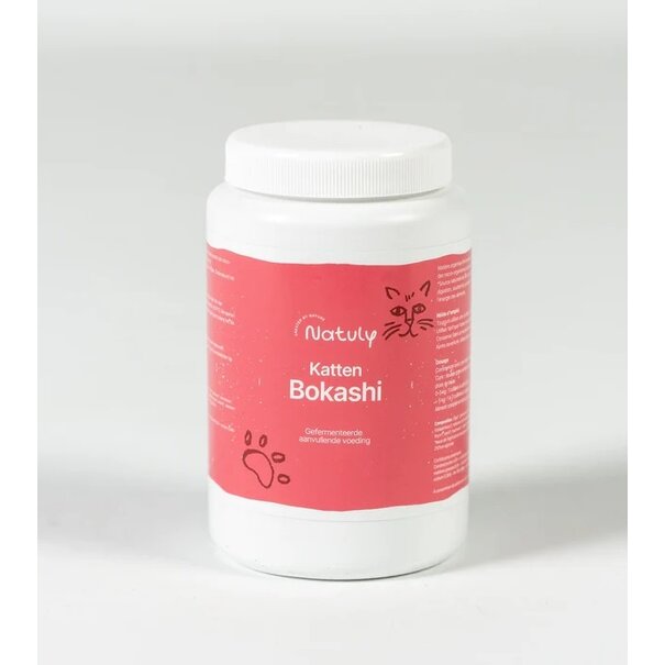 Natuly Natuly Bio Bokashi Gato 400 g – Alimento complementario fermentado que apoya la digestión y el equilibrio intestinal en gatos