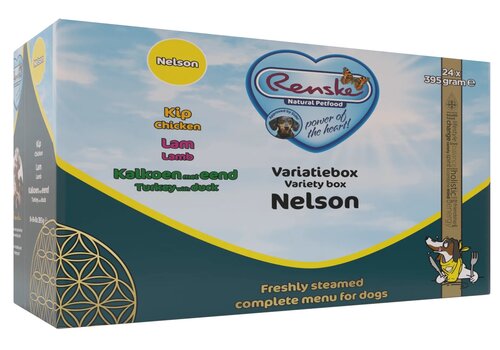 Variedad Nelson 24x395g Comida Húmeda Perro Al Vapor Caja 
