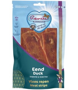 Renske Vlees Repen Eend 100g  Gezonde Beloning