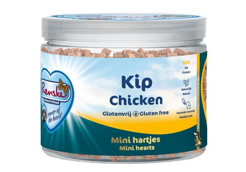 Renske Mini Hearts Chicken 100 g or 300 g 