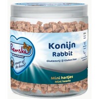 thumb-Renske Friandises Saines Mini Cœurs Lapin – Friandise naturelle sans céréales avec 95 pourcent lapin – 100g ou 300g-2