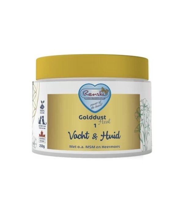 RENSKE Golddust Heal 1 Suplemento natural para el pelaje y la piel de perros y gatos