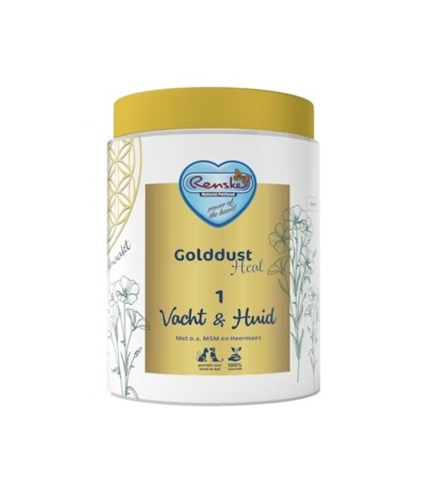 RENSKE Golddust Heal 1 Complément naturel Pelage et Peau pour chiens et chats