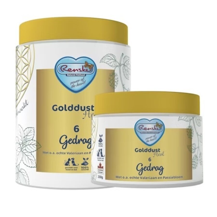 Golddust Heal 6 Comportamiento, suplemento 100% natural para apoyar la calma y el equilibrio en perros y gatos-2