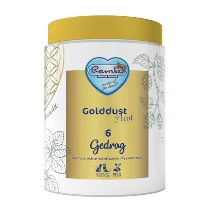 Golddust Heal 6 Verhalten, 100% natürliches Supplement zur Unterstützung einer ruhigen und ausgeglichenen Stimmung bei Hunden und Katzen-4