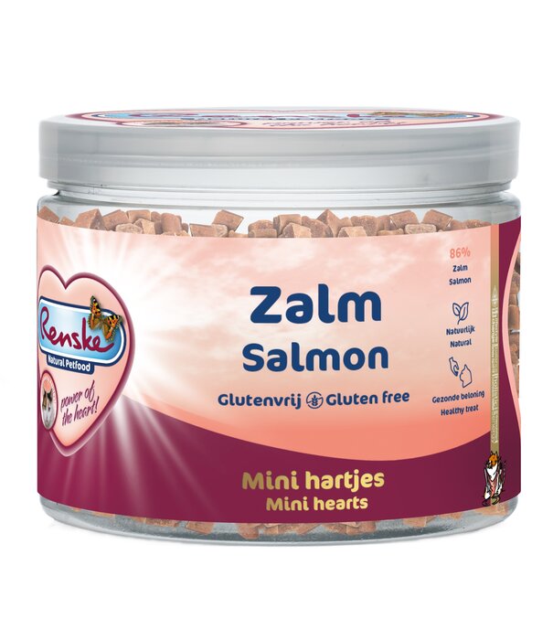RENSKE Renske Gesunde Belohnungen Lachs für Katzen 100g – Getreidefrei & Hypoallergen