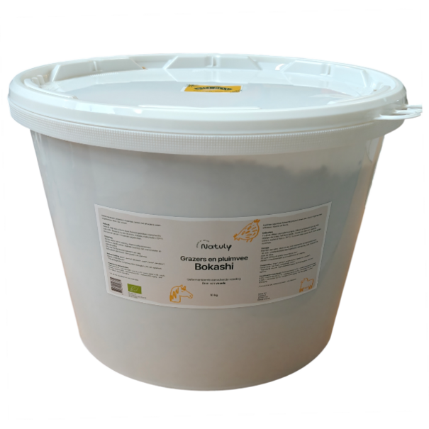 Bio-Ron Natuly Bio Bokashi – Aliment Complémentaire Biologique Fermenté pour Chevaux, Herbivores et Volaille