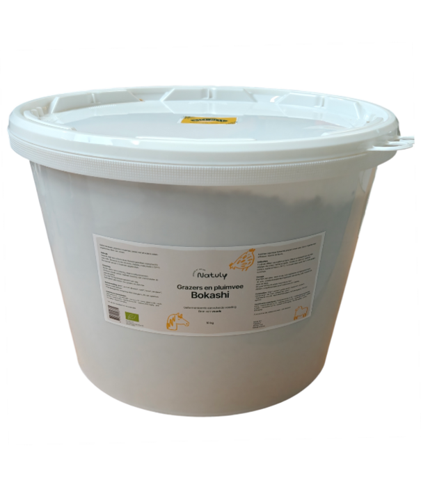 Bio-Ron Natuly Bio Bokashi – Aliment Complémentaire Biologique Fermenté pour Chevaux, Herbivores et Volaille