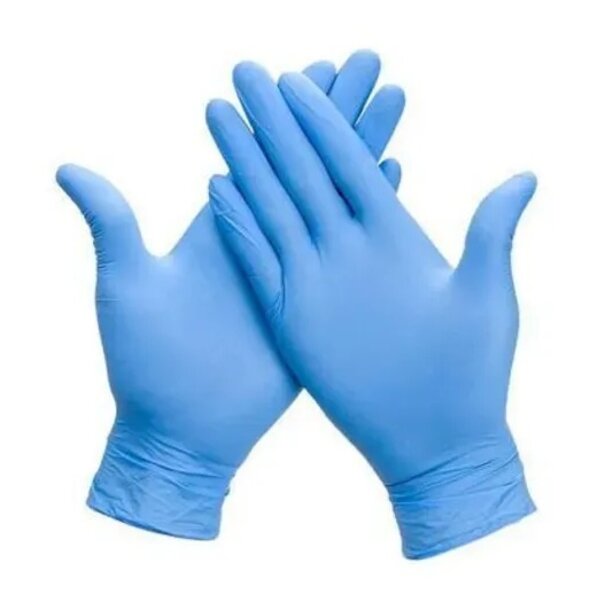 DIAMANTE Guantes Nitrilo DIAMANTE Azul Sin Polvo Talla L - 100 uds para protección y comodidad óptimas