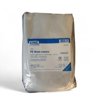 CMT LDPE Overshoes / Boot Covers Transparent 50 pcs