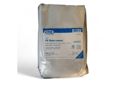 CMT LDPE Overshoes / Boot Covers Transparent 50 pcs 
