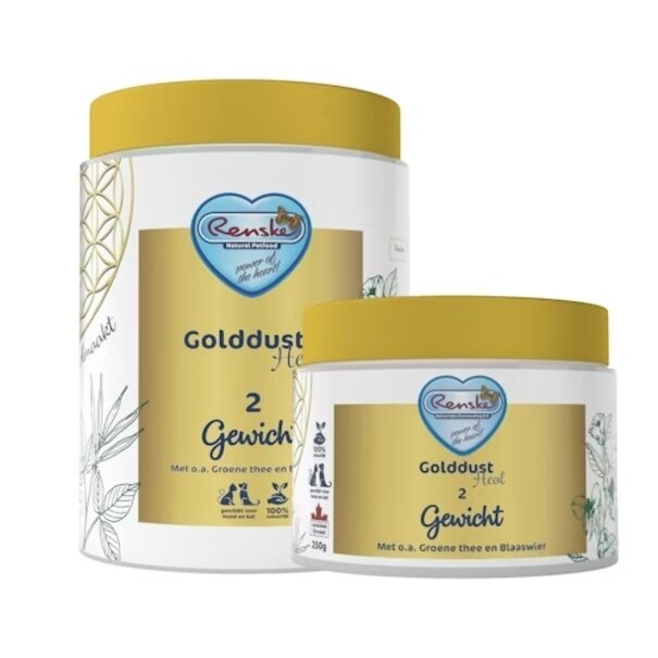 RENSKE Golddust Heal 2 Gewicht voor hond en kat – natuurlijke ondersteuning bij gewichtsbeheersing
