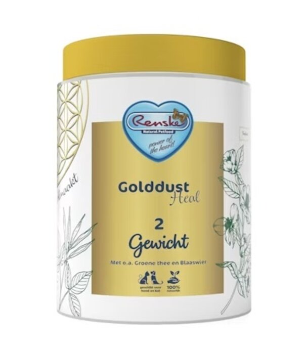 RENSKE Golddust Heal 2 Gewicht voor hond en kat – natuurlijke ondersteuning bij gewichtsbeheersing