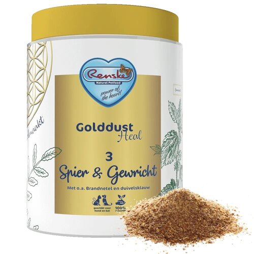 Golddust Heal 3 Spier & Gewricht - Natuurlijk supplement voor honden en katten 