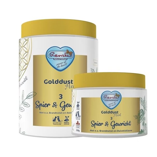 RENSKE Golddust Heal 3 Articulations & Muscles pour chien et chat – soutient articulations, muscles et tendons