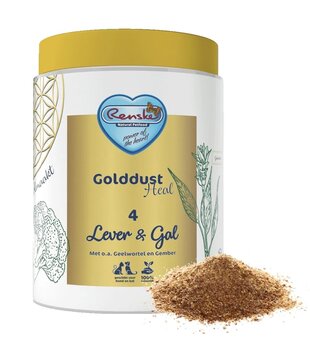 Golddust Heal 4 Hígado & Vesícula para perros y gatos | Suplemento natural para apoyar la función hepática y de la vesícula