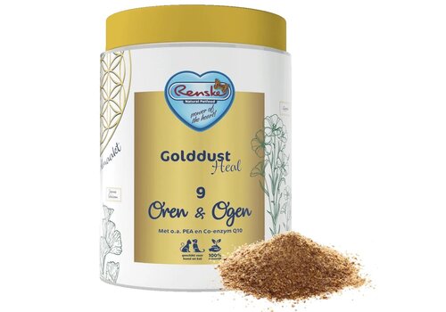 Golddust Heal 9 Oren & Ogen -  Natuurlijk supplement voor honden en katten 