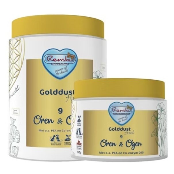 RENSKE Golddust Heal 9 – Ears & Eyes Natural Supplement for Dogs and Cats