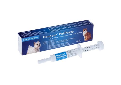 Panacur Petpaste K/H pâte de vermifuge pour administration orale contre les vers chez les chiens et les chats. 