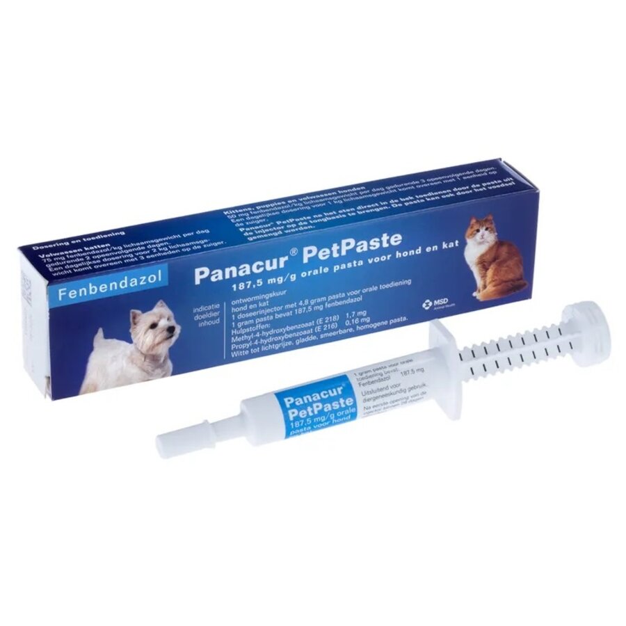 Panacur Petpaste K/H ontwormingspasta voor orale toediening tegen wormen bij hond en kat-1