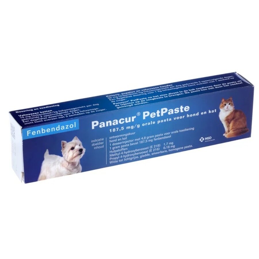 Panacur Petpaste K/H pasta antiparasitaria para administración oral contra gusanos en perros y gatos.-3