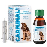 Carminal Pets 150ml & 15x30ml – Natuurlijk aanvullend diervoeder voor ondersteuning van spijsvertering en gezonde maagfunctie bij honden en katten met Aloe Vera, Glutamine en B-vitamines