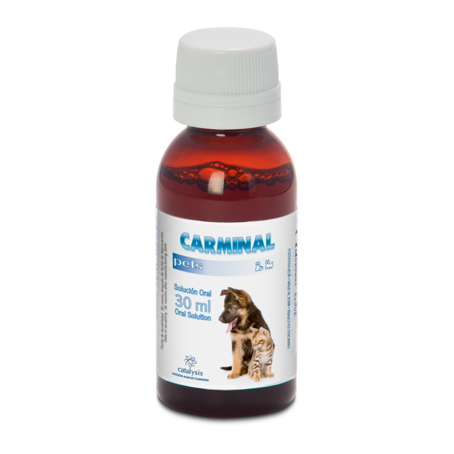 Carminal Pets 150 ml & 15×30 ml – Natural complementary feed to support digestion and healthy stomach function in dogs and cats with Aloe Vera, Glutamine, and B vitamins-2