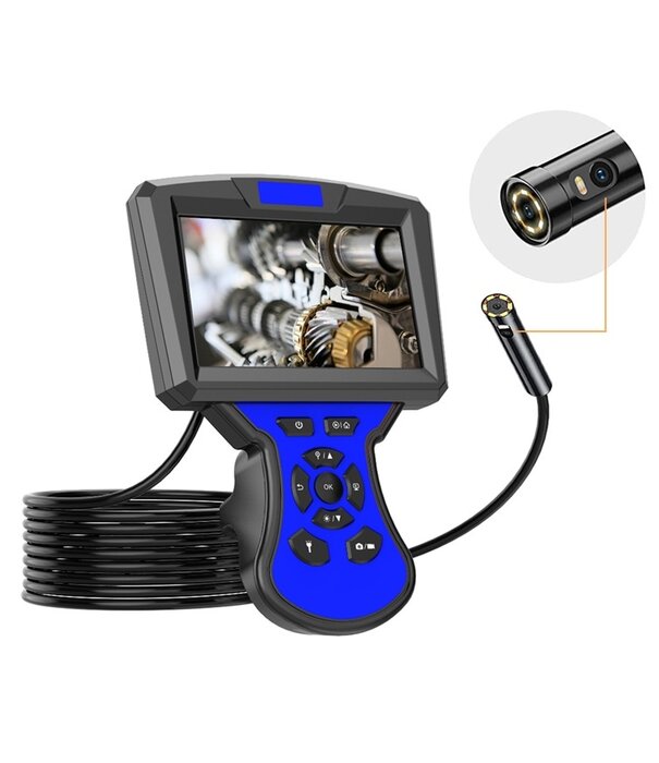 Biosecurity Biosecurity Endoscoop 2.0 – 1080P Full HD Dual Camera | 5,5 mm | IP67 | 5 inch scherm | Inspectie drinkwaterleidingen