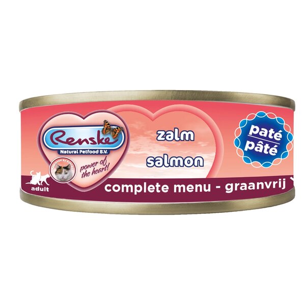 RENSKE Renske Paté Fraîche Chat Saumon 70g – Aliment Humide Naturel pour Chats