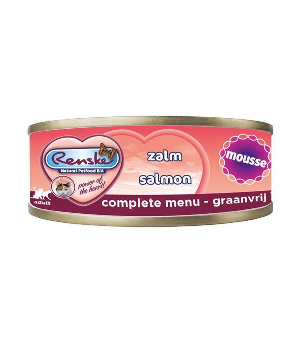 RENSKE Renske Kat Mousse Zalm  70g – Graanvrije, Hypoallergene Complete Natvoeding - Copy